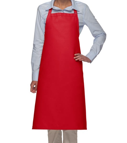 Full Length Bib Aprons in Red